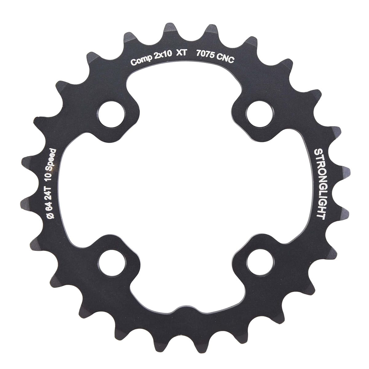 Inneres Kettenblatt STRONGLIGHT SHIMANO XT M785 10-fach 4 Loch 64 mm