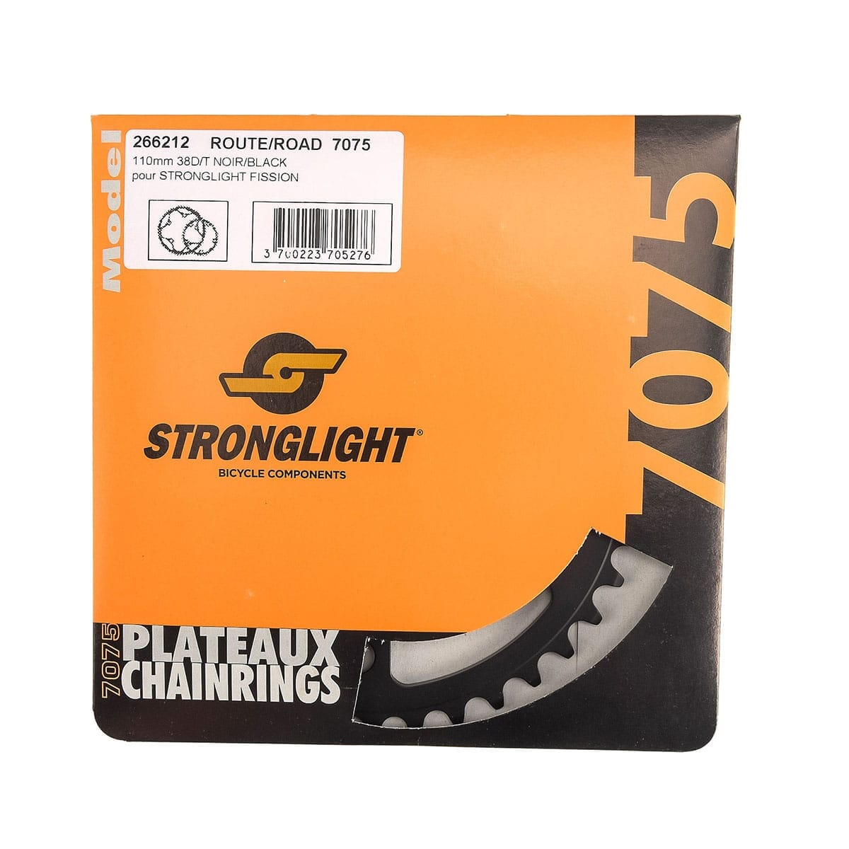 Mittleres Kettenblatt 9/10-fach STRONGLIGHT ALU 7075 Typ S 110 mm