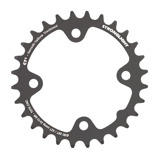 Innenkettenblatt STRONGLIGHT CT² Sram 10V 4 Loch 80 mm