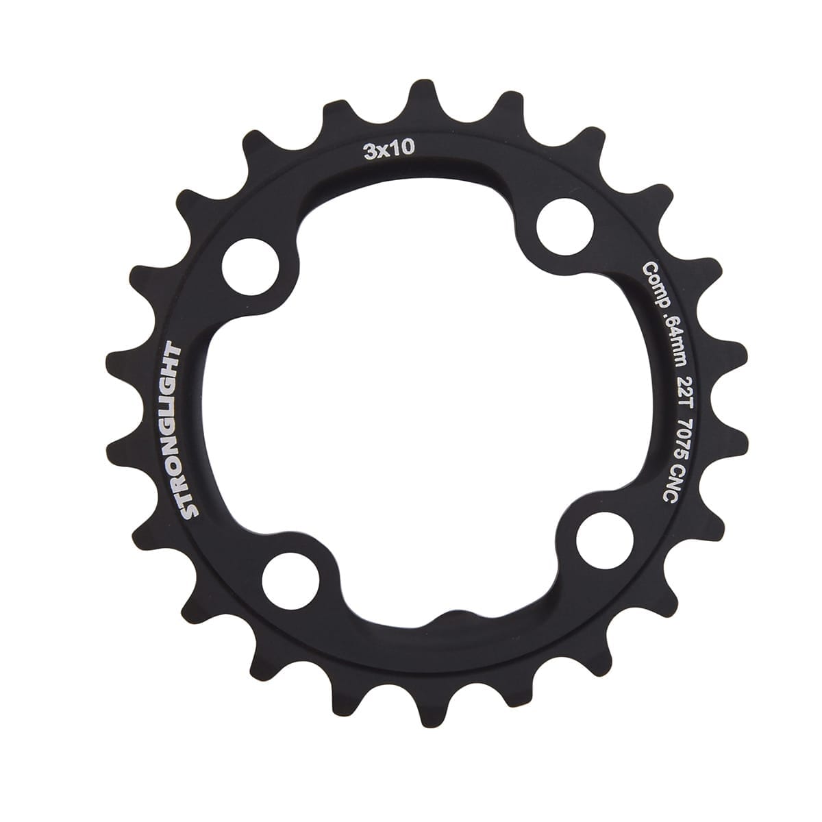 Innenkettenblatt STRONGLIGHT CT² 10-fach Triple 4 Loch 64 mm