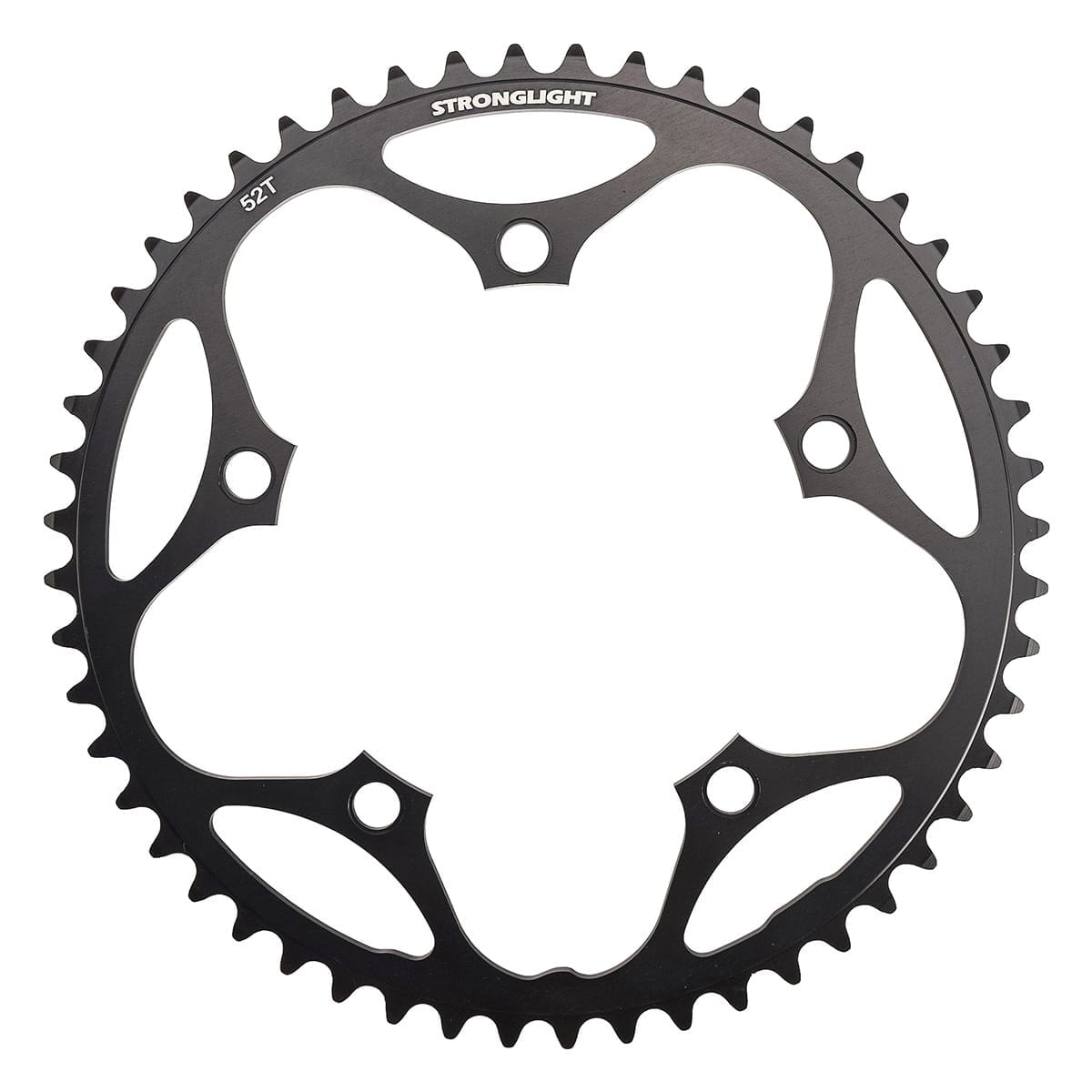 Äußeres Kettenblatt 9/10-fach STRONGLIGHT ALU 5083 Typ S 130 mm Schwarz