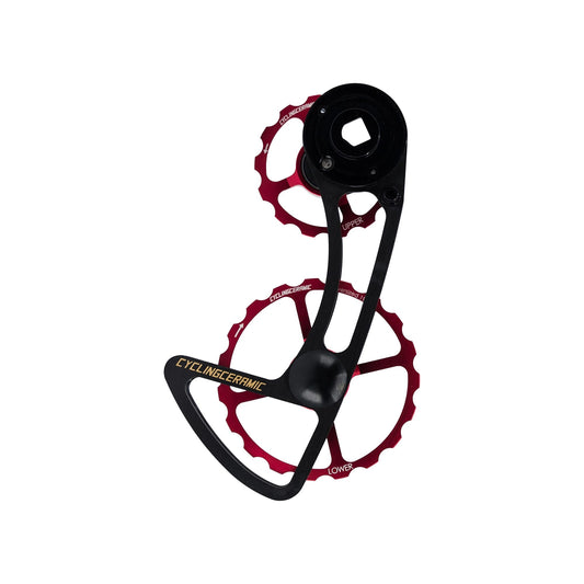 Hinteres Schaltwerk-Käfig 12V CYCLINGCERAMIC 14/19 Sram E-Tap AXS Rot