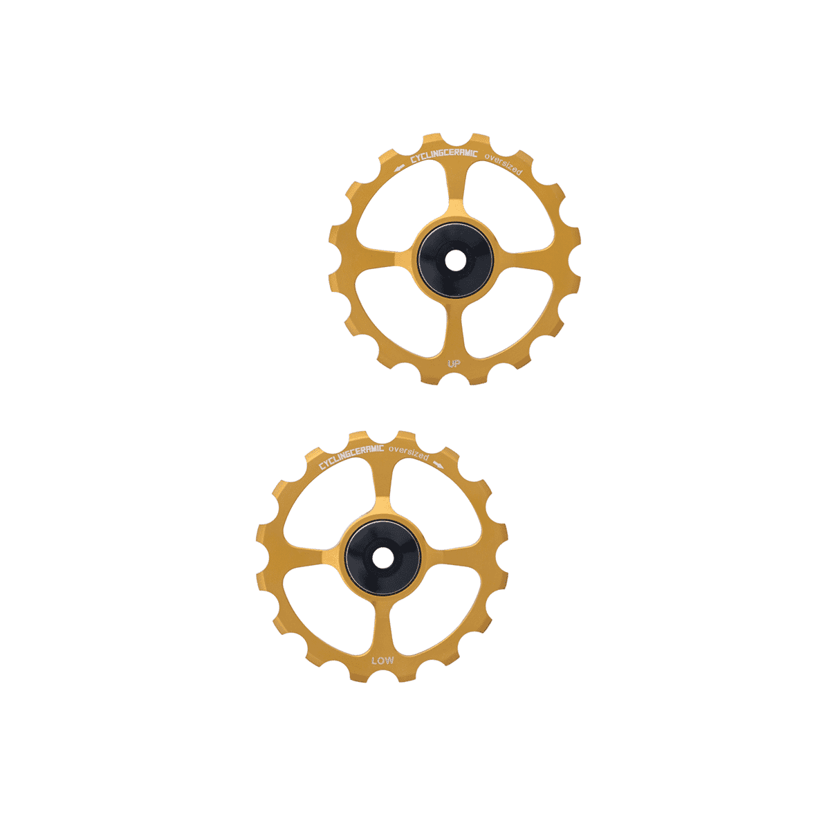 Schaltröllchen Hinten 10/11-fach CYCLINGCERAMIC OVERSIZE SHIMANO Gold