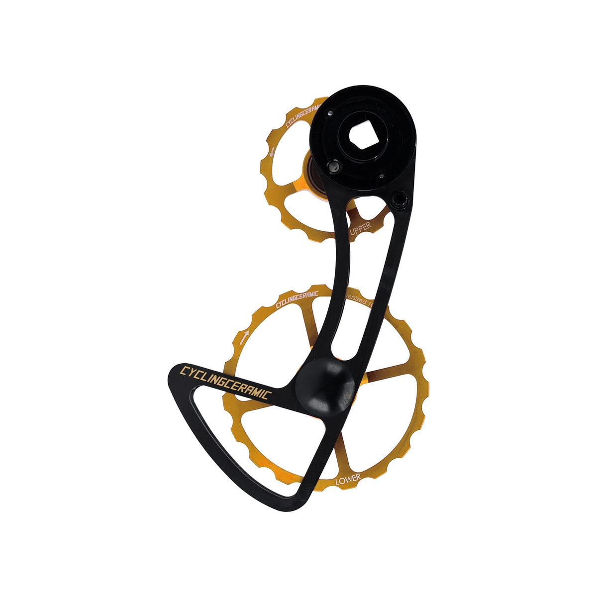 Schaltwerk-Käfig Hinten 12V CYCLINGCERAMIC 14/19 Sram E-Tap AXS Gold