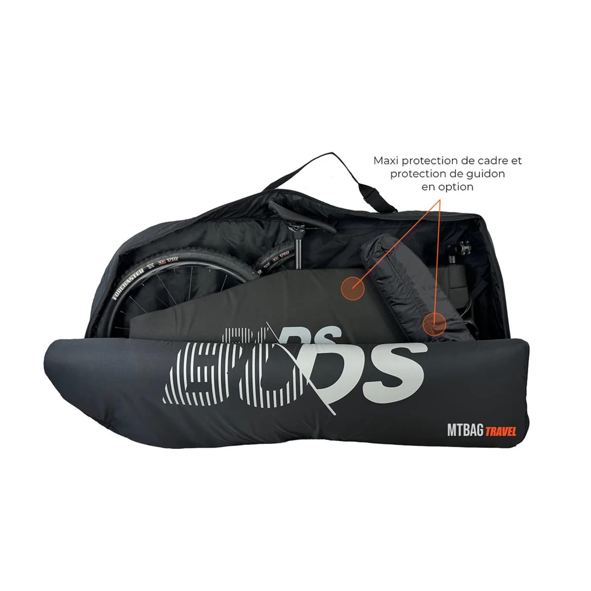 MTB-Fahrradtasche BUDS MTBAG TRAVEL 2025 (Spezial Flugzeug) Schwarz