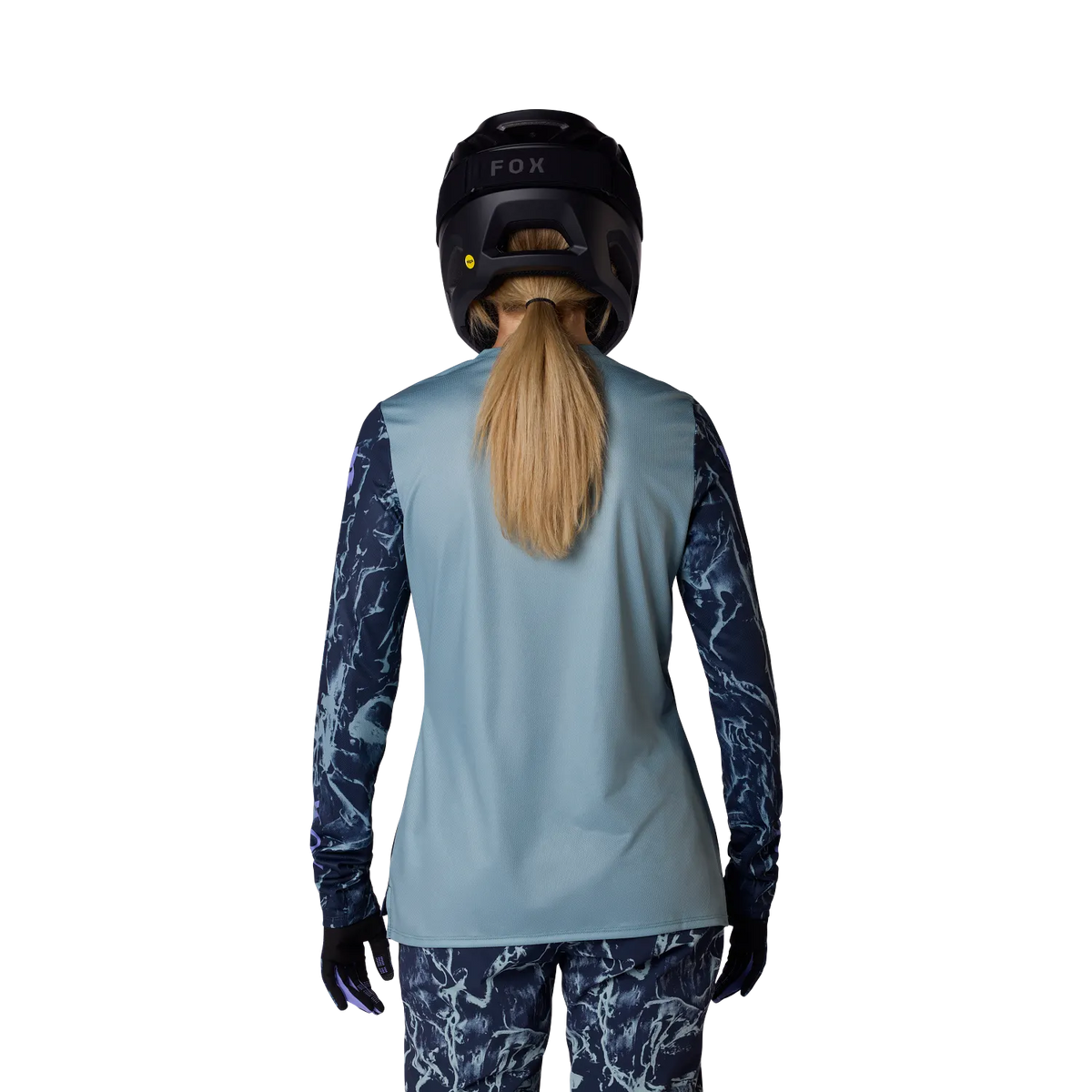 FOX RANGER IMAGE PRINT Damen Langarm-Trikot Blau