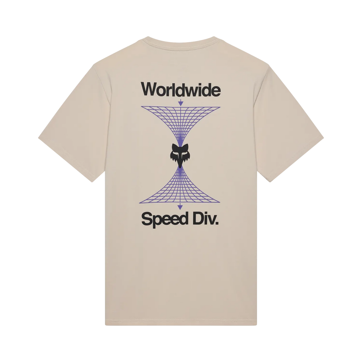 T-Shirt FOX IMAGE PRINT 195 ORIGINAL Kurzarm Beige Chalk