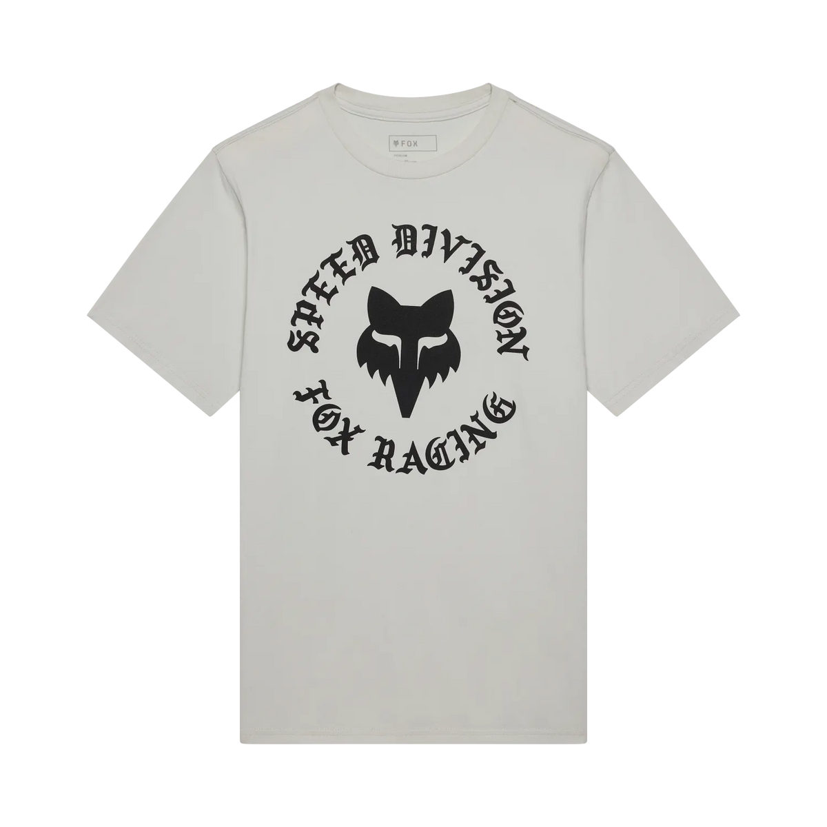 T-Shirt FOX BADGE 195 ORIGINAL Kurzarm Light Grey