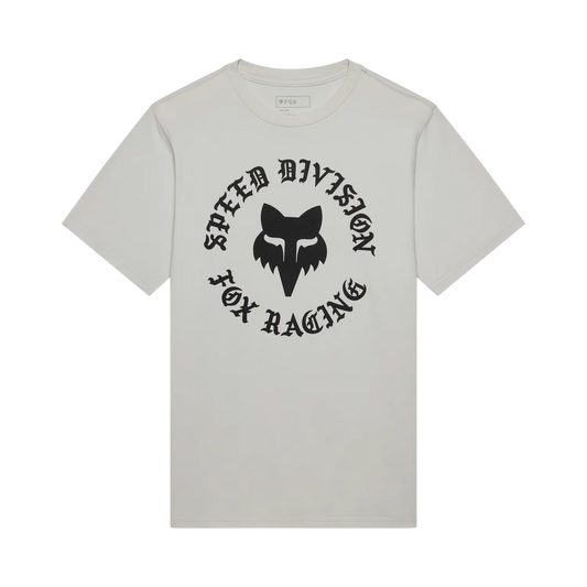 T-Shirt FOX BADGE 195 ORIGINAL Kurzarm Light Grey