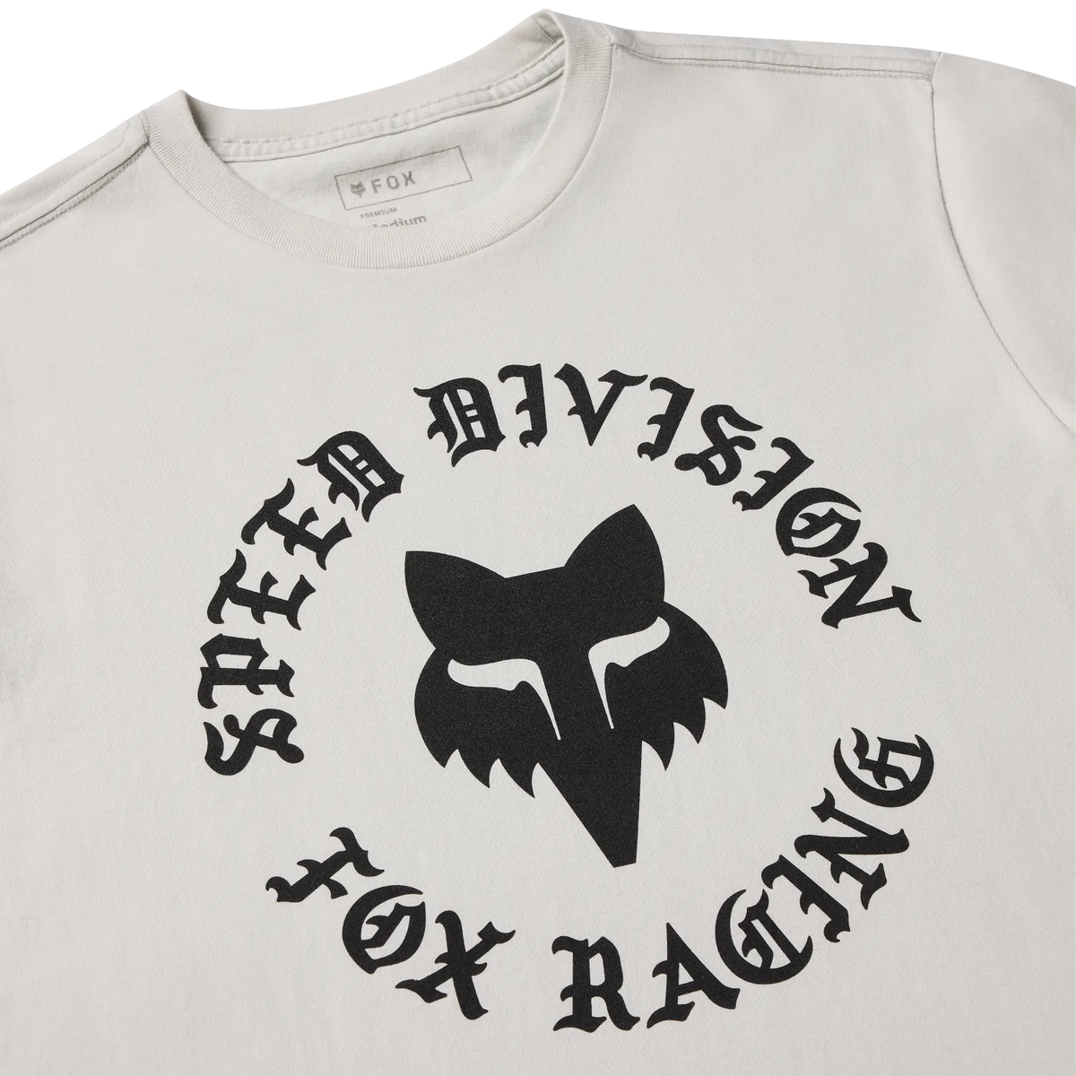 T-Shirt FOX BADGE 195 ORIGINAL Kurzarm Light Grey