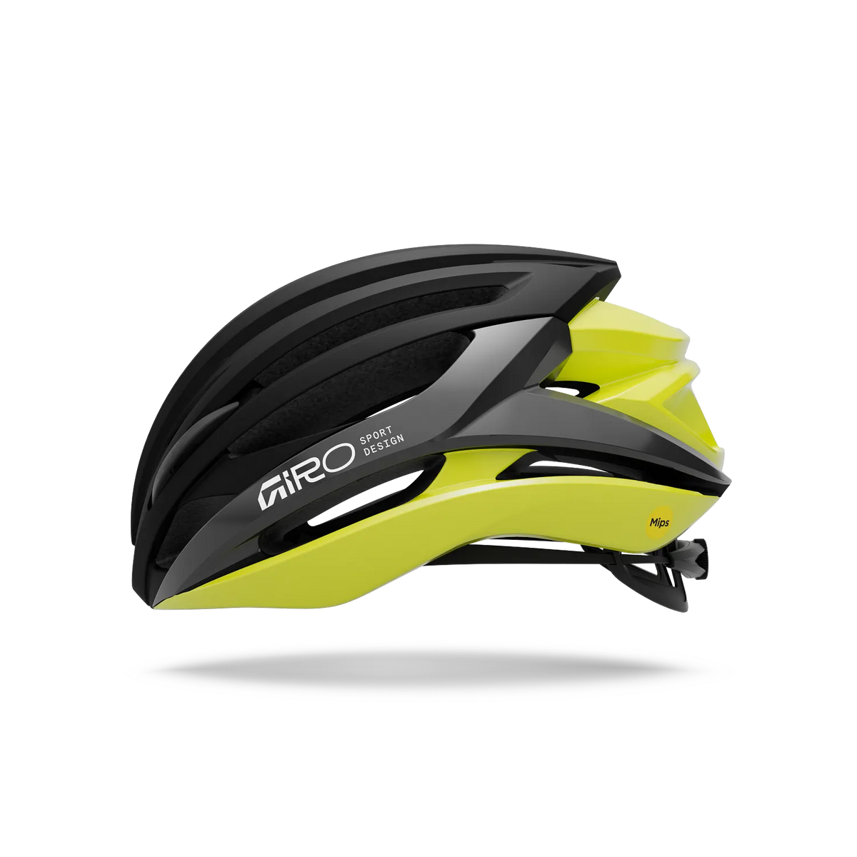 Rennradhelm GIRO SYNTAX MIPS Schwarz/Gelb Hi Viz