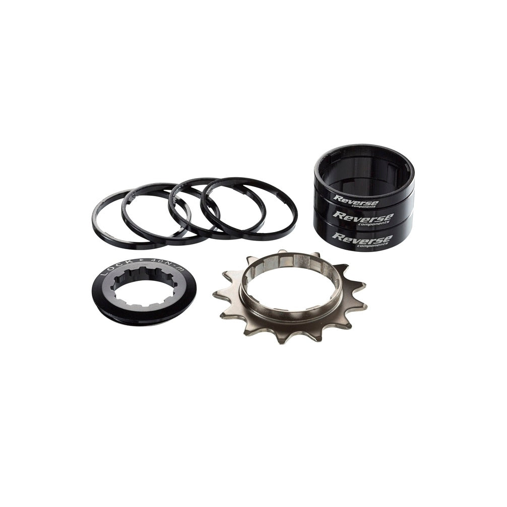 Single-Speed-Kit mit 13-Zahn-Ritzel REVERSE COMPONENTS Schwarz