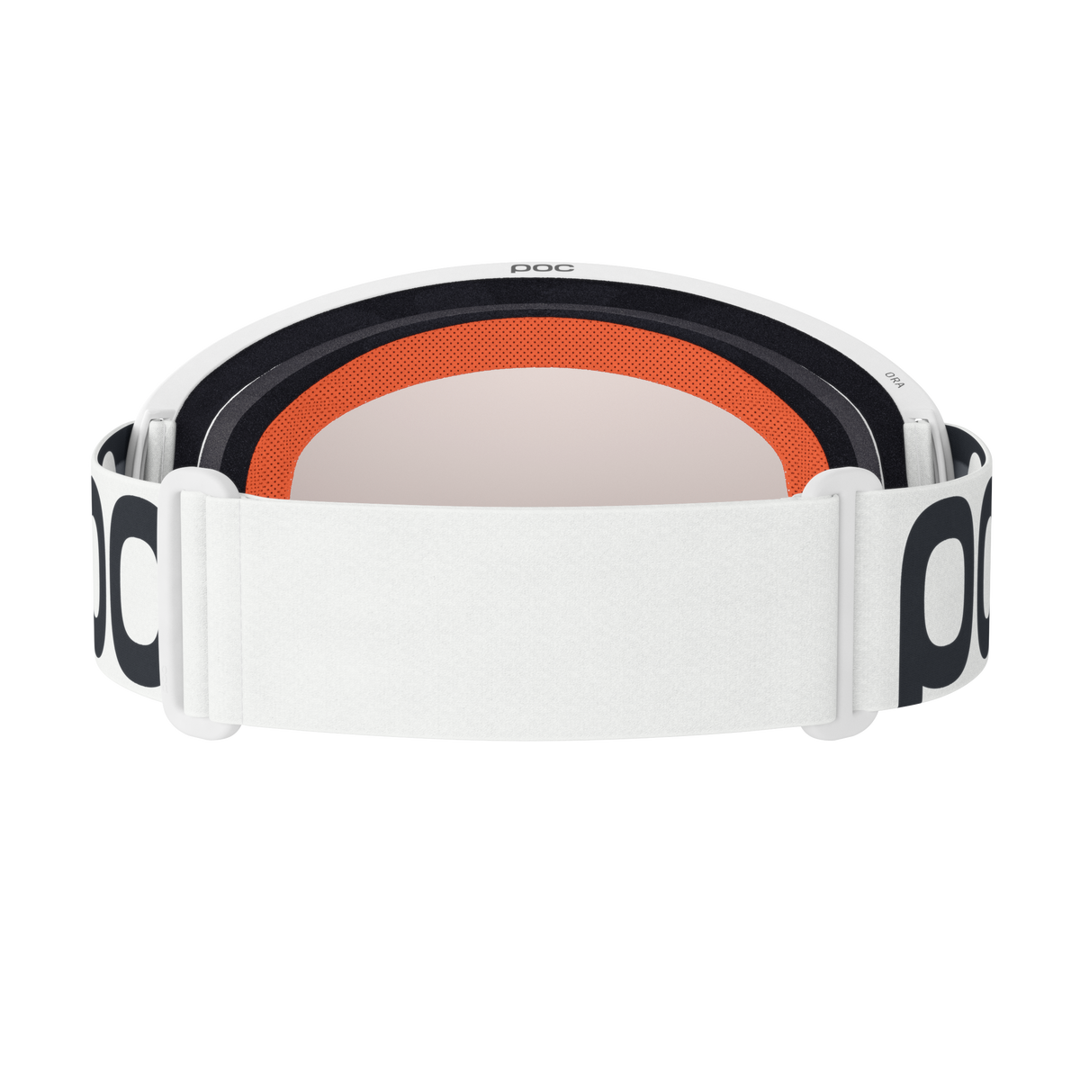 Maske POC ORA Weiß Visier Clarity Trail Cloudy Brown
