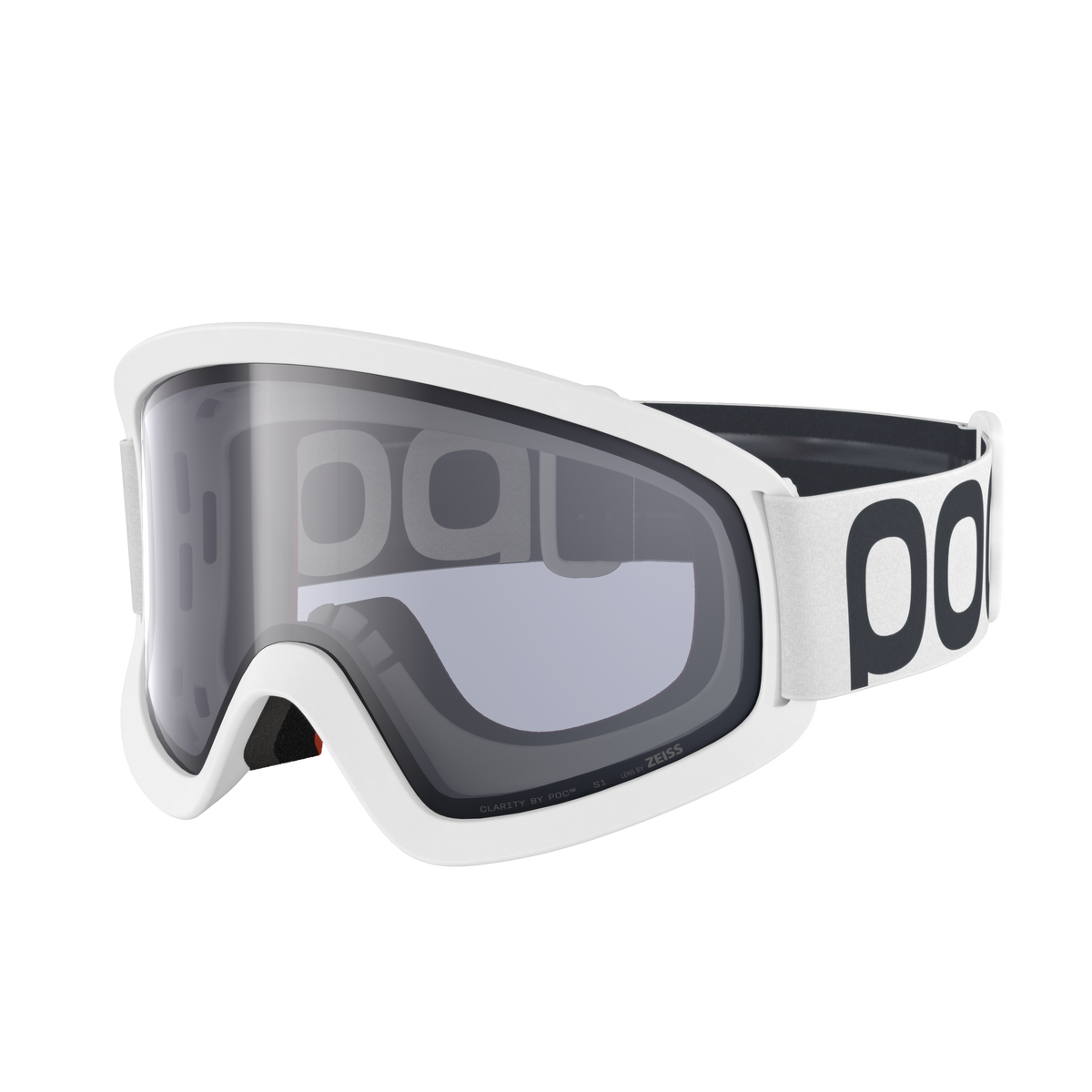 Maske POC ORA Weiß Scheibe Clarity Universal Cloudy Grey