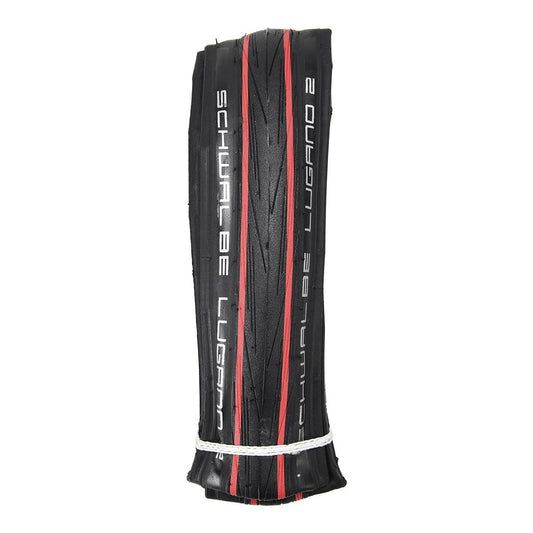 Reifen SCHWALBE LUGANO II 700x25c TubeType K-Guard Tubetype Faltbar Rot