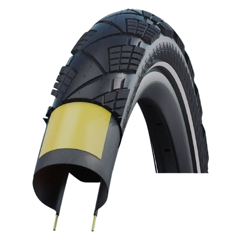 Reifen SCHWALBE MARATHON EFFICIENCY 700x45 ADDIX V-Guard Reflex TubeType Faltbar Schwarz