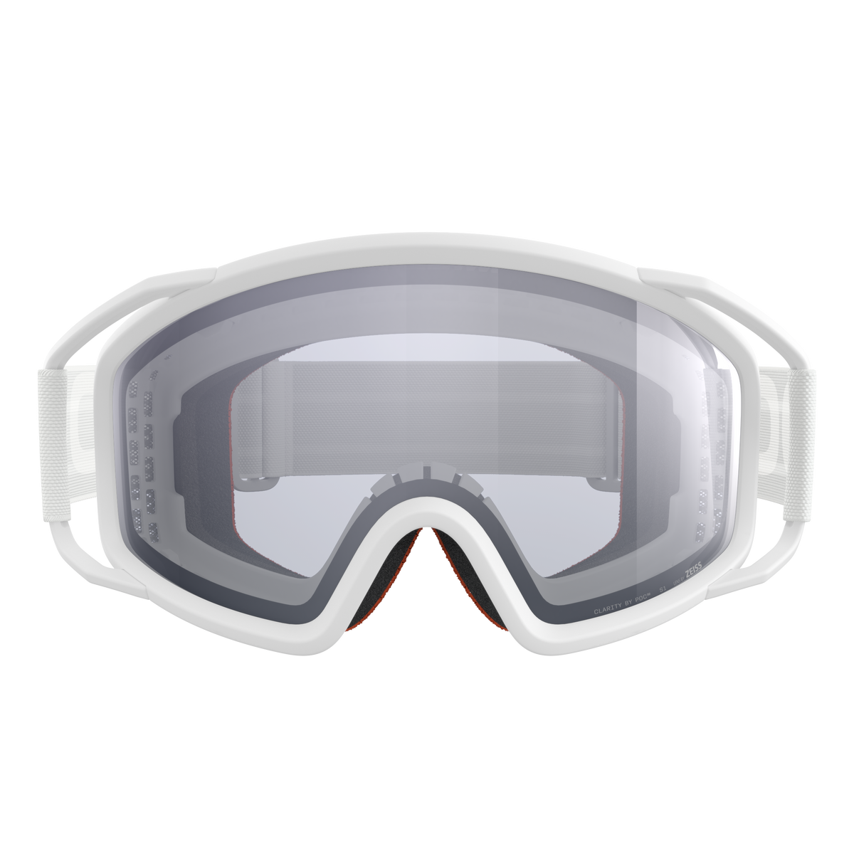 Maske POC ZYGON Weiß Scheibe Clarity Universal Cloudy Grey