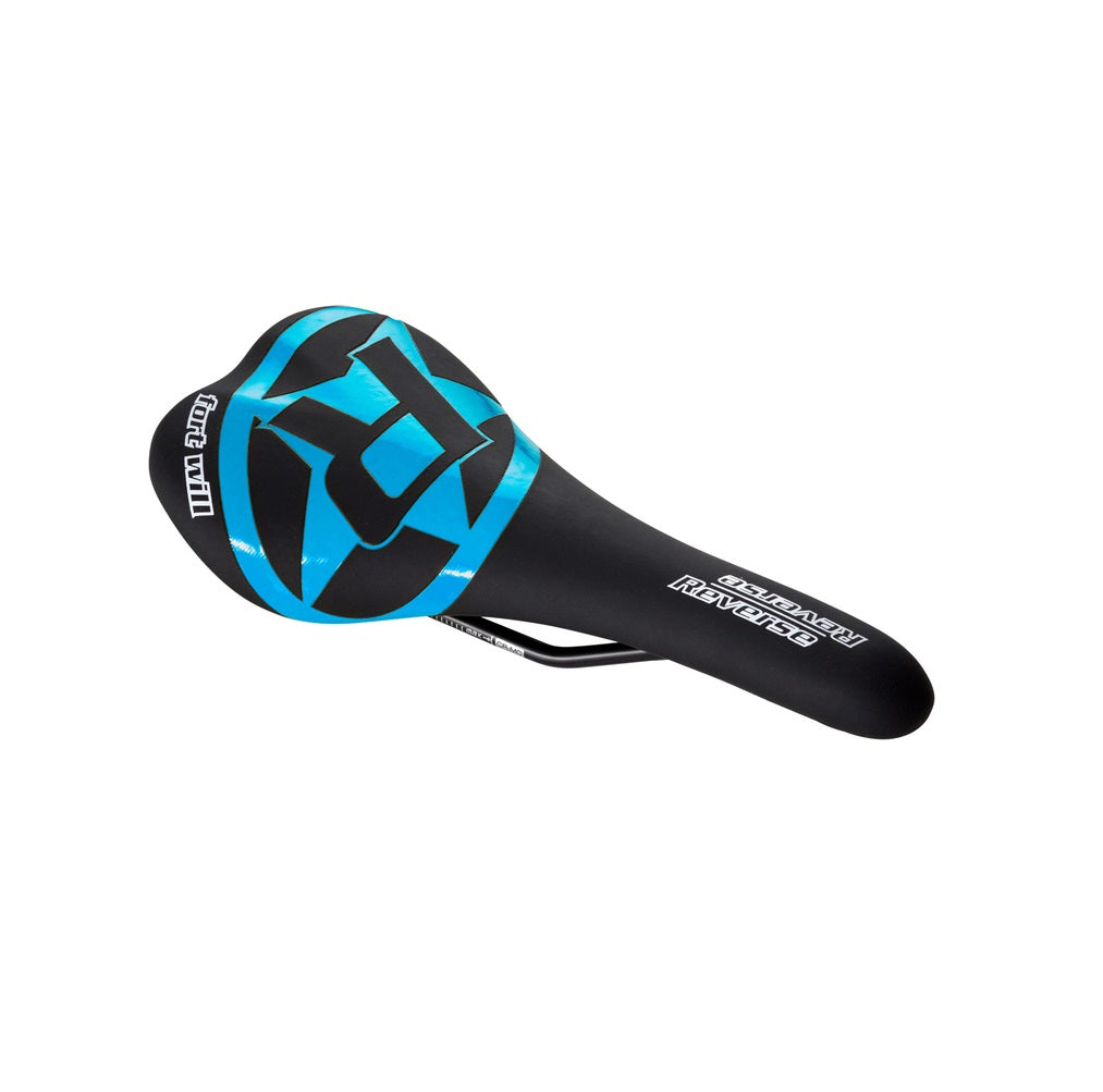 Sattel REVERSE COMPONENTS FORT WILL STYLE Streben CrMo Schwarz/Blau