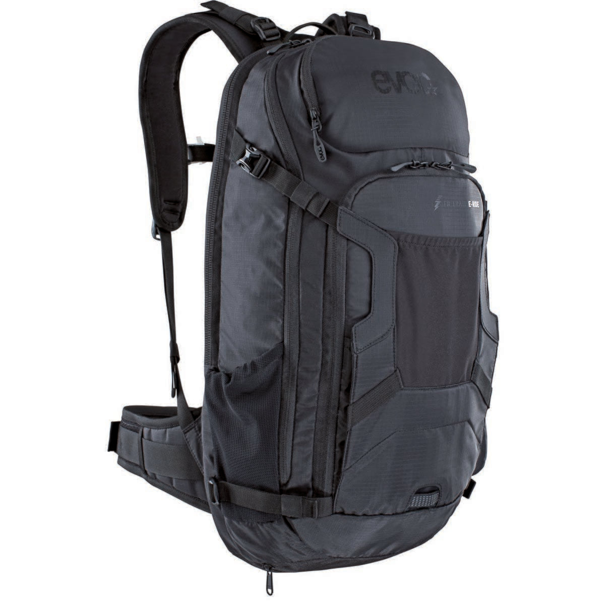 Rucksack mit Rückenprotektor EVOC TRAIL E-RIDE 20L Schwarz