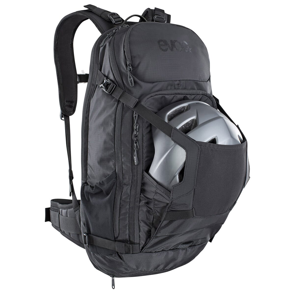 Rucksack mit Rückenprotektor EVOC TRAIL E-RIDE 20L Schwarz