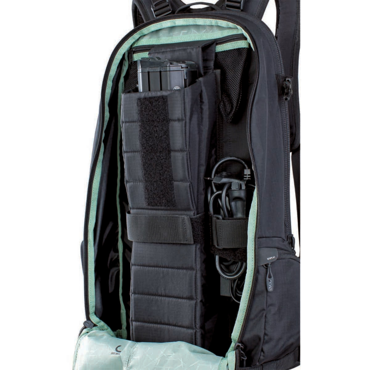 Rucksack mit Rückenprotektor EVOC TRAIL E-RIDE 20L Schwarz