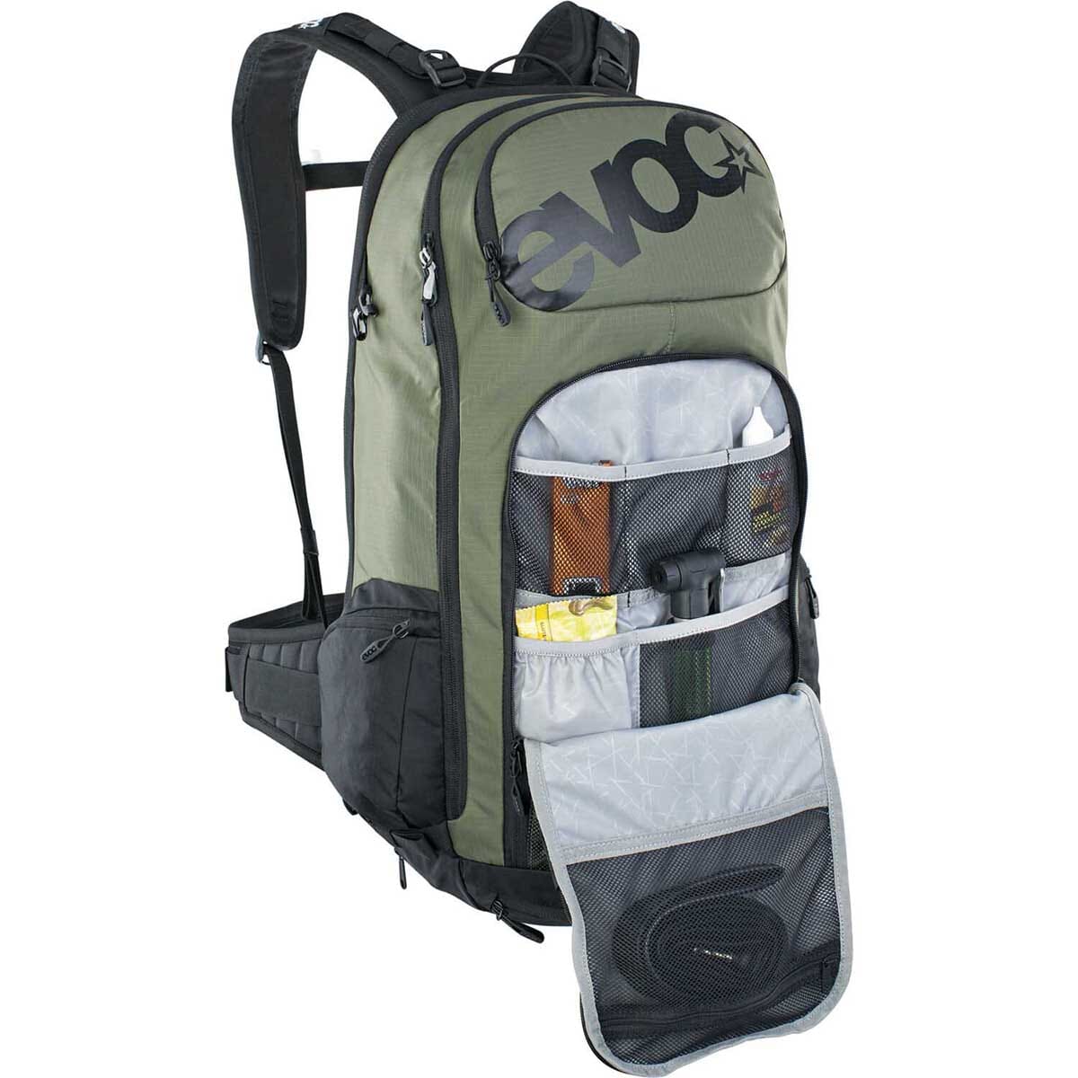 Rucksack mit Rückenprotektoraufnahme EVOC FR TOUR E-RIDE 30L Khaki