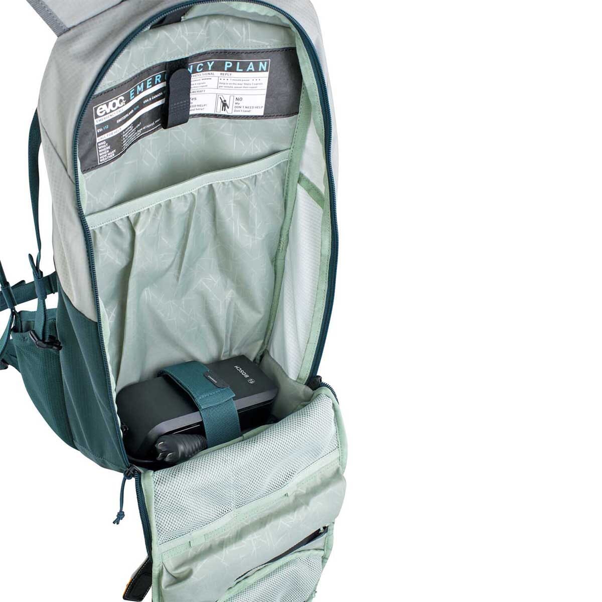 Rucksack EVOC E-RIDE 12L Grau/Petrol