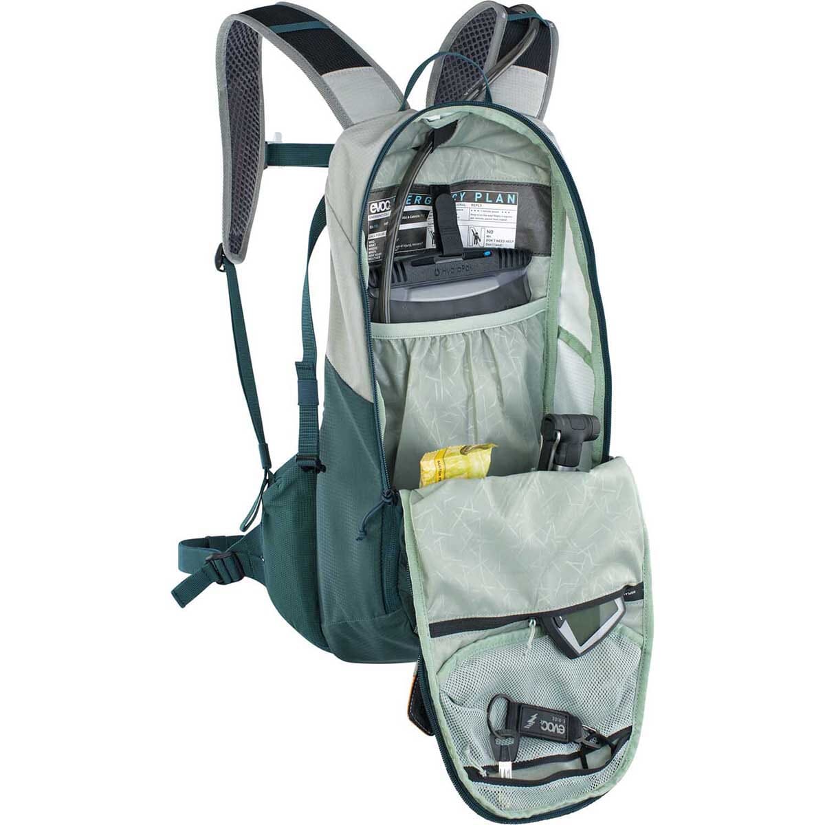 Rucksack EVOC E-RIDE 12L Grau/Petrol