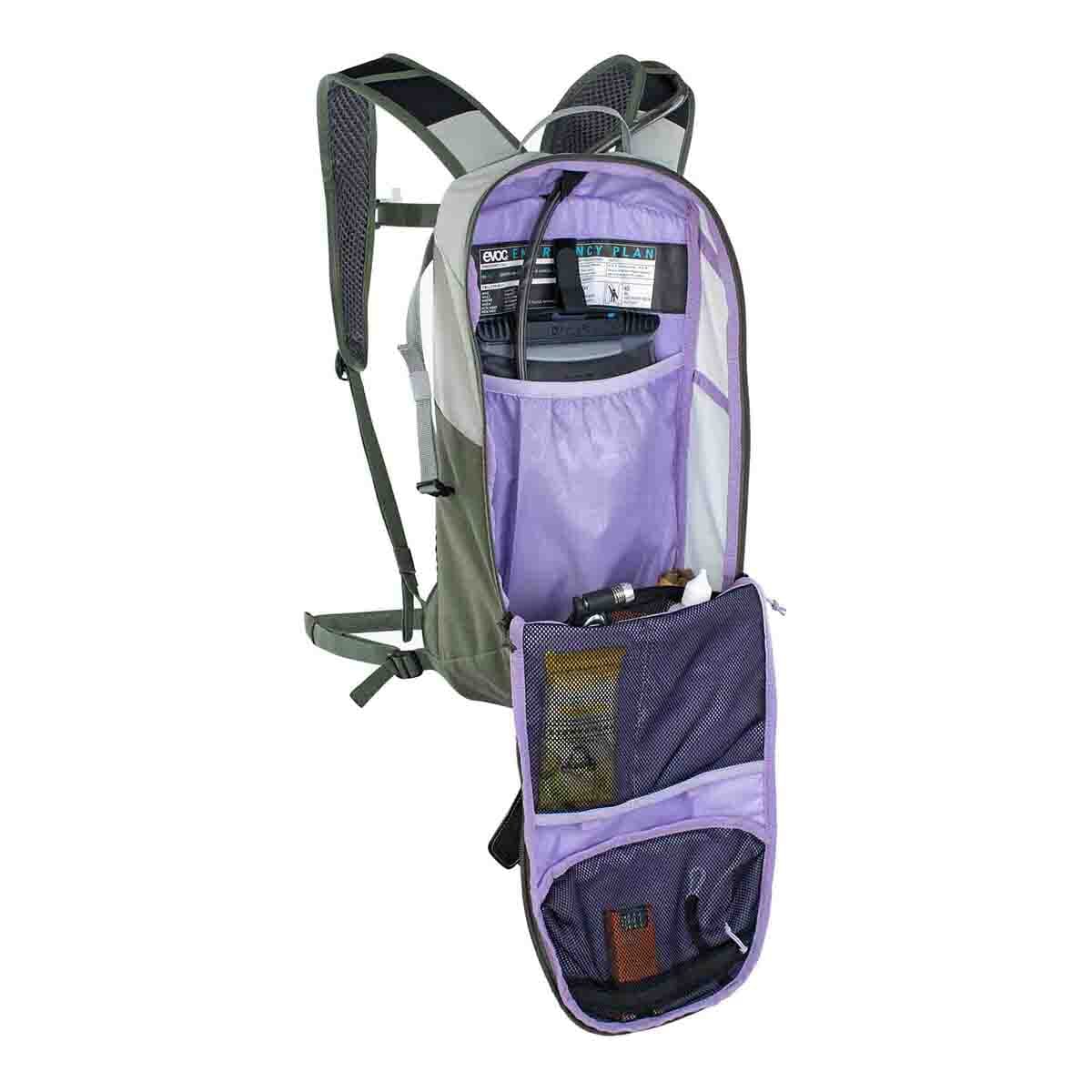 Rucksack EVOC RIDE 8L Grau/Khaki