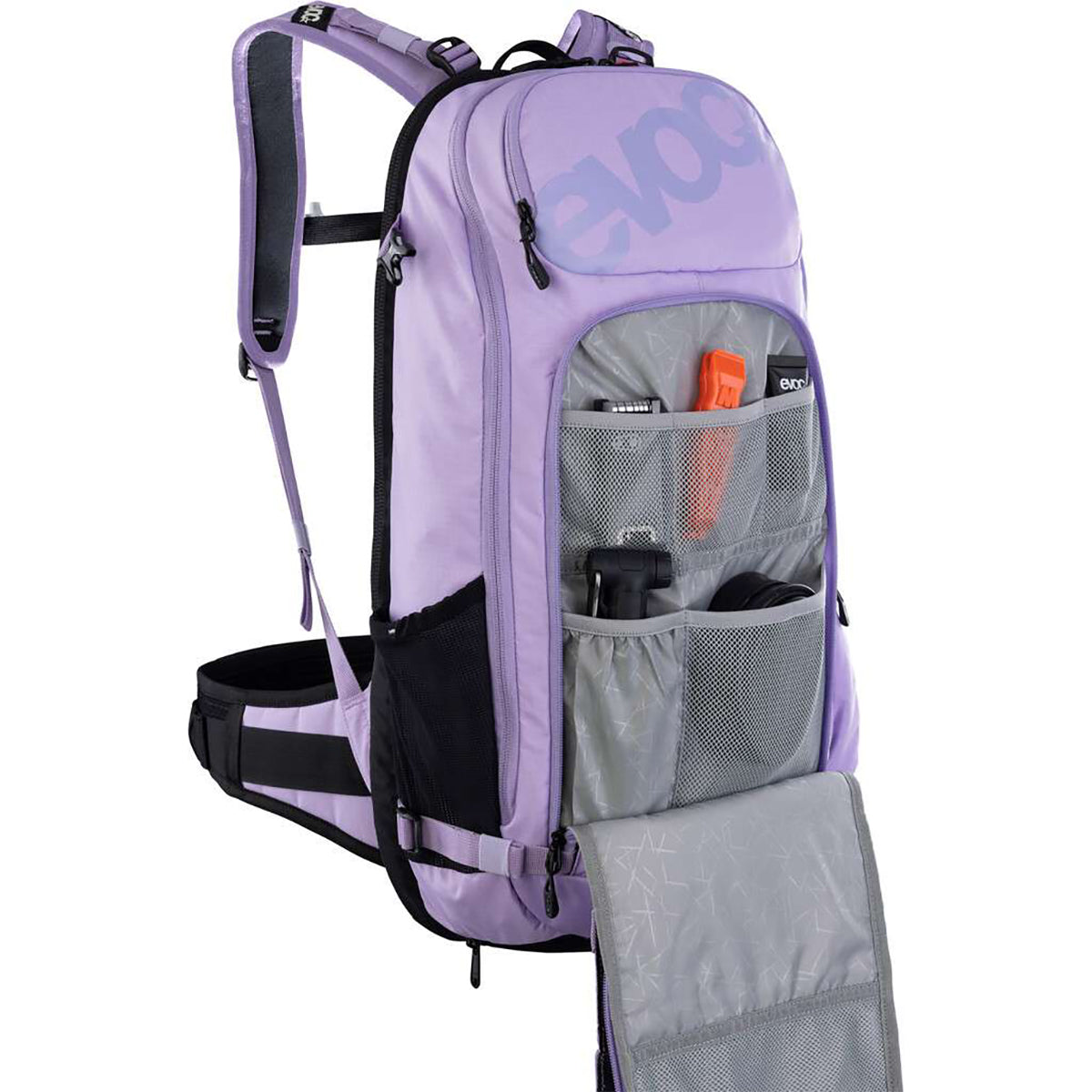 Rucksack mit Rückenprotektion EVOC TRAIL E-RIDE 20L Pink