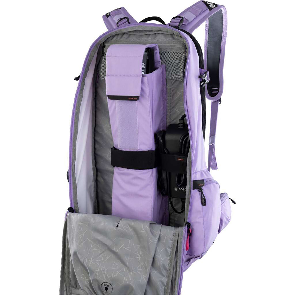 Rucksack mit Rückenprotektion EVOC TRAIL E-RIDE 20L Pink
