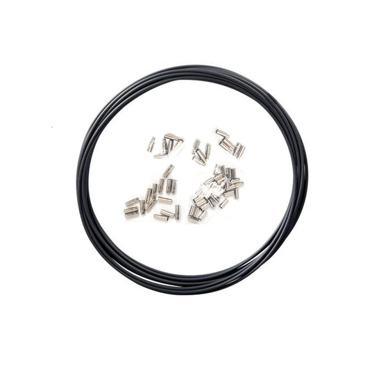 SHIMANO Schaltzughülle Schwarz mit Endkappen (Rolle 8 m)