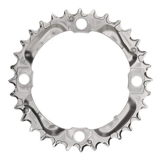Mittleres Kettenblatt SHIMANO DEORE M530 9-fach 4 Loch 104 mm Silber