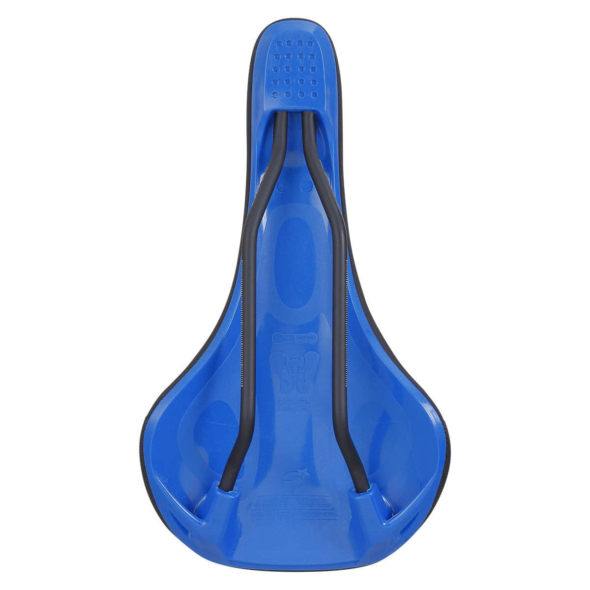 Sattel SPANK OOZY 280 144mm CrMo-Schienen Blau