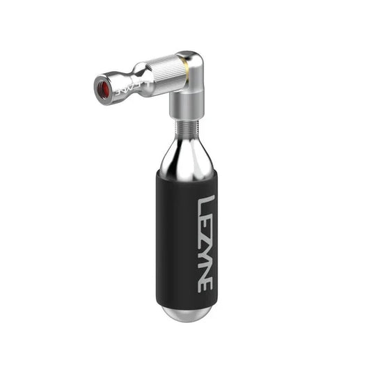 CO2-Inflator LEZYNE TRIGGER DRIVE + CO2-Kartousche Gewinde 16 g (x1) Silber
