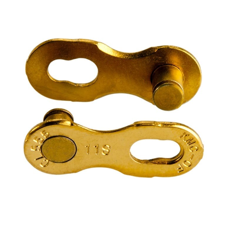 KMC 11R Ti-N Gold Schnellverschlüsse für KMC 11-Gang-Ketten (x2)