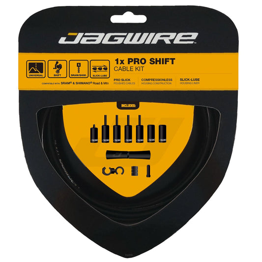 Kabel- und Mantel-Kit für Schaltwerk JAGWIRE PRO SHIFT 1X Schwarz