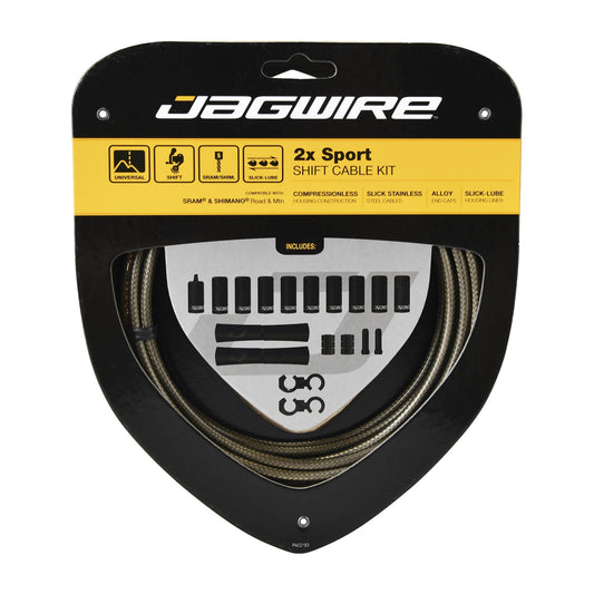 Schaltzug- und Hüllenkabel-Set JAGWIRE SPORT SHIFT 2X Carbon