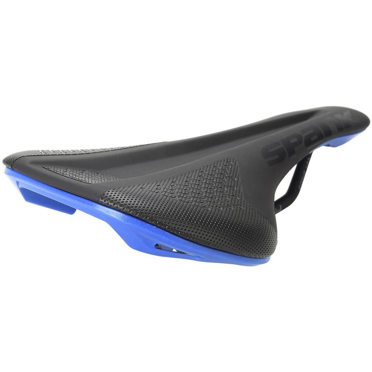 Sattel SPANK SPIKE 160 Leder Chromo-Streben Schwarz/Blau