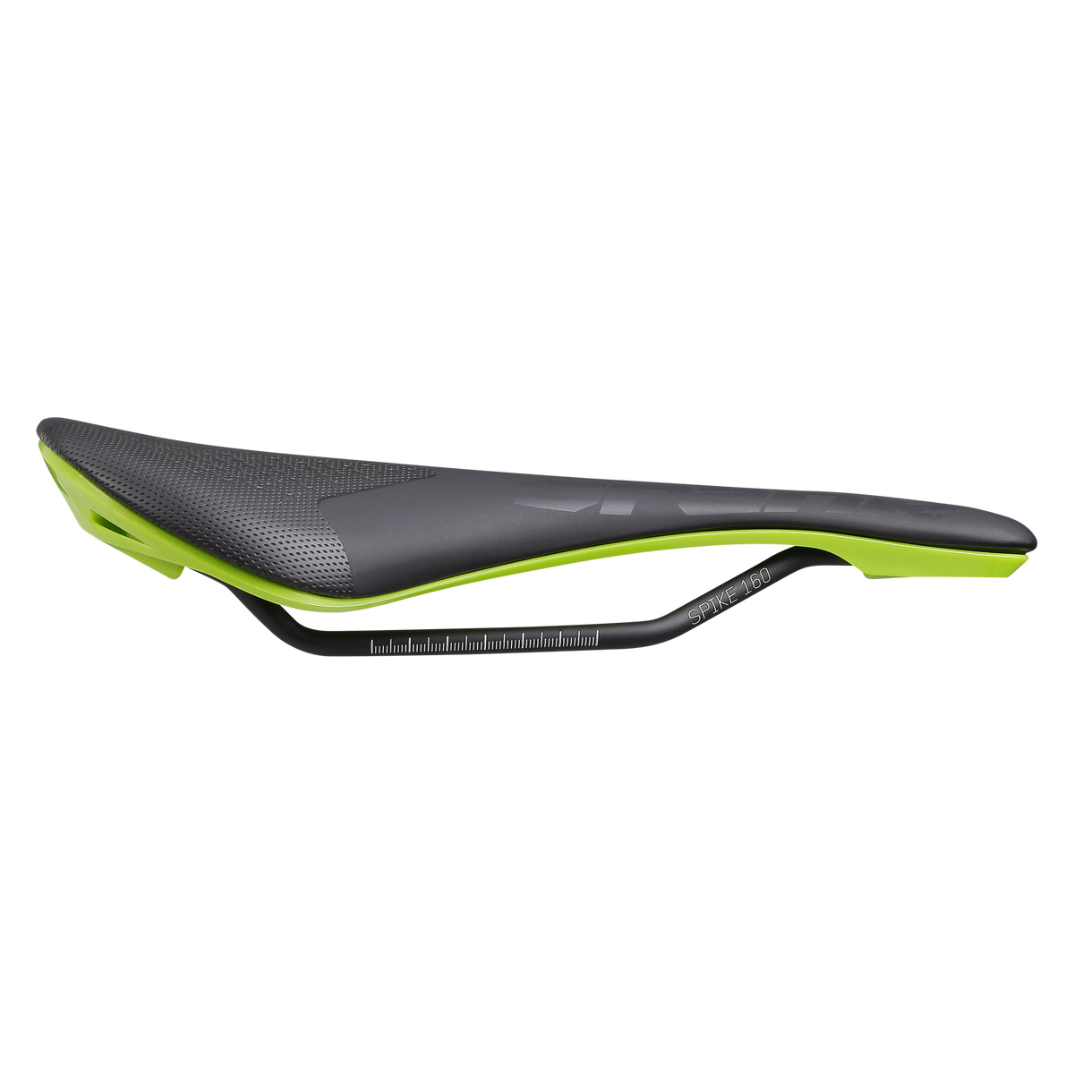Sattel SPANK SPIKE 160 Leder CrMo-Schienen Grün