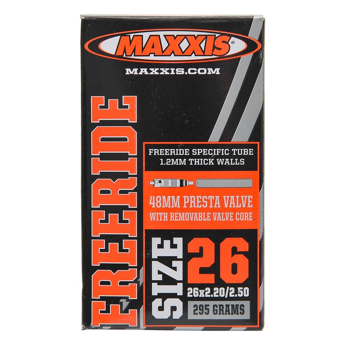 Schlauch MAXXIS FREERIDE 26x2,20/2,50 Presta 48mm Schwarz