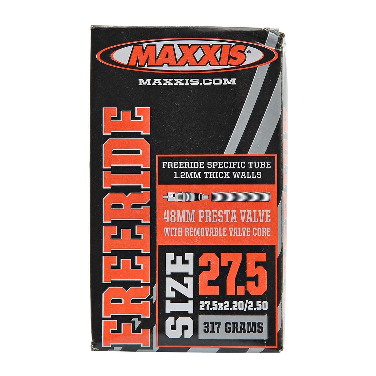 Schlauch MAXXIS FREERIDE 27,5x2,2/2,5 Presta 48mm Schwarz