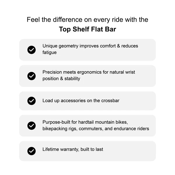 Lenker REDSHIFT Top Shelf Flat Rise 70mm 800mm