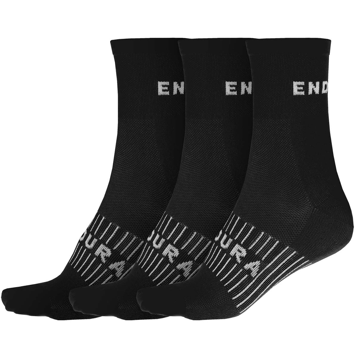 Socken ENDURA COOLMAX 3 Paar Schwarz