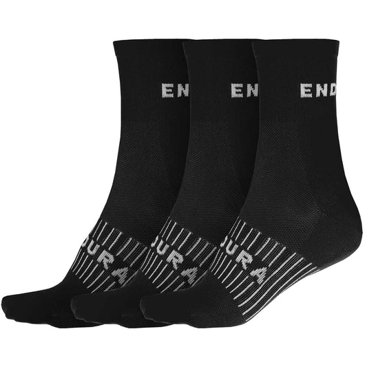 Socken ENDURA COOLMAX 3 Paar Schwarz
