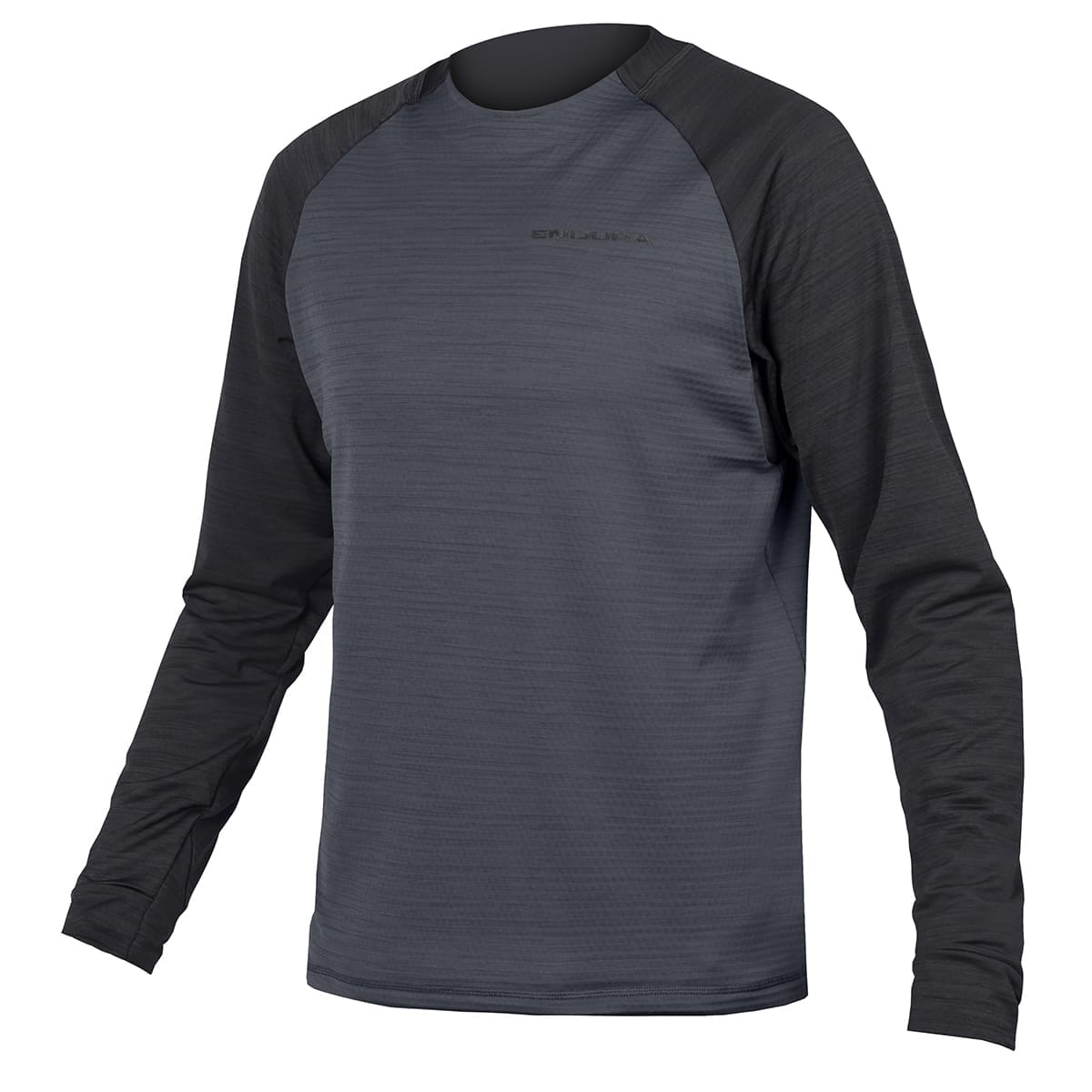 Trikot ENDURA SINGLETRACK FLEECE Lange Ärmel Schwarz