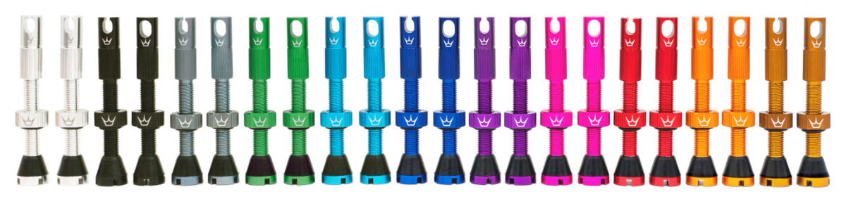 Tubeless-Ventile PEATY'S x Chris King MK2 Presta 42 mm (x2) Violett