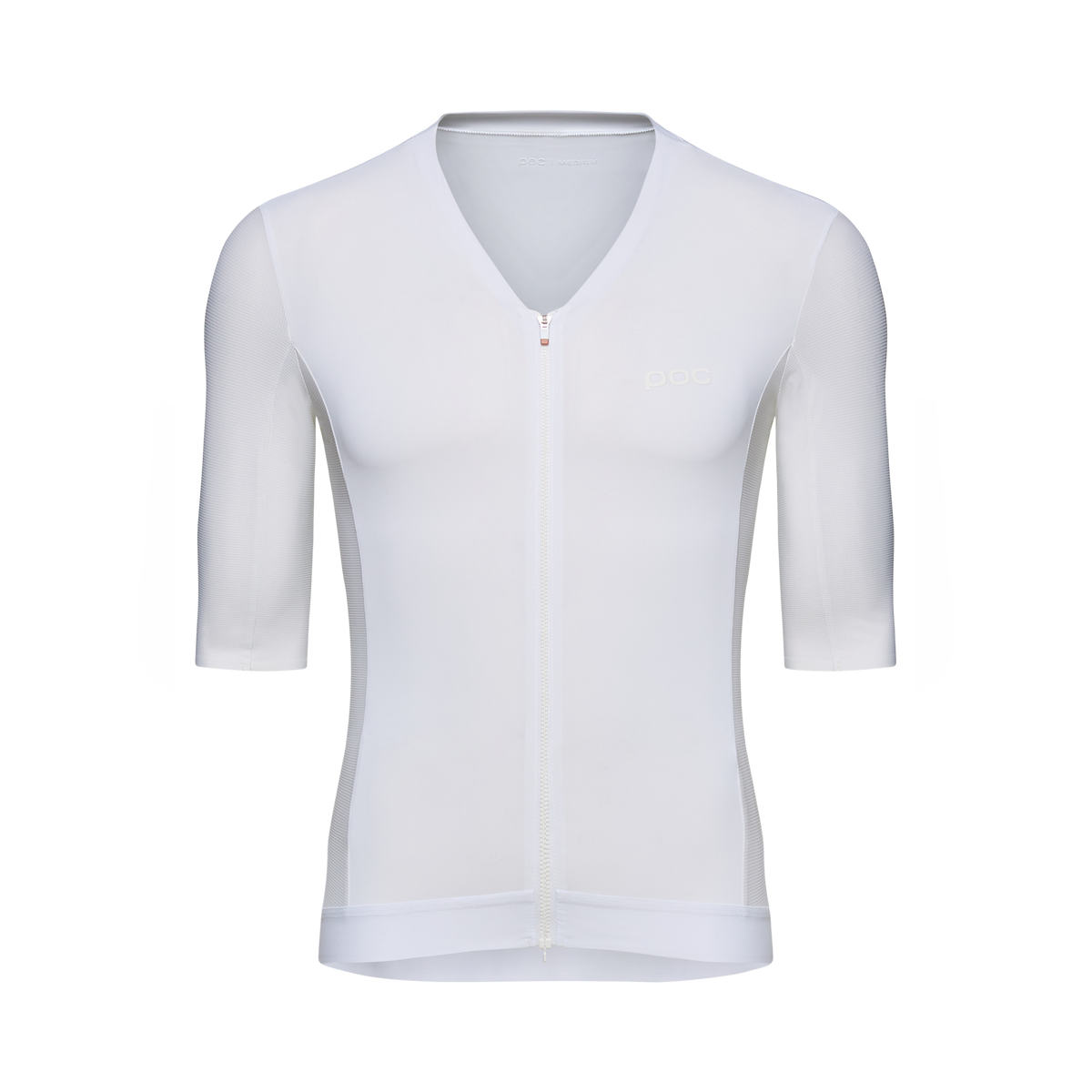 Maillot POC RACEDAY Kurzarm Weiß