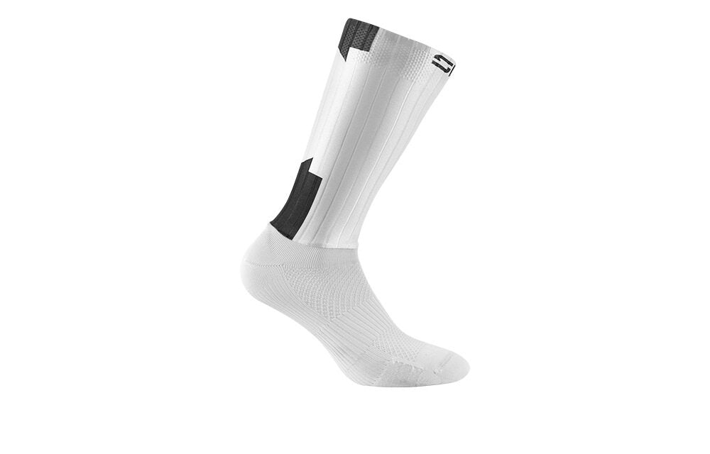 Fahrradsocken Sidi Teres weiß und schwarz, Ansicht der anderen Seite