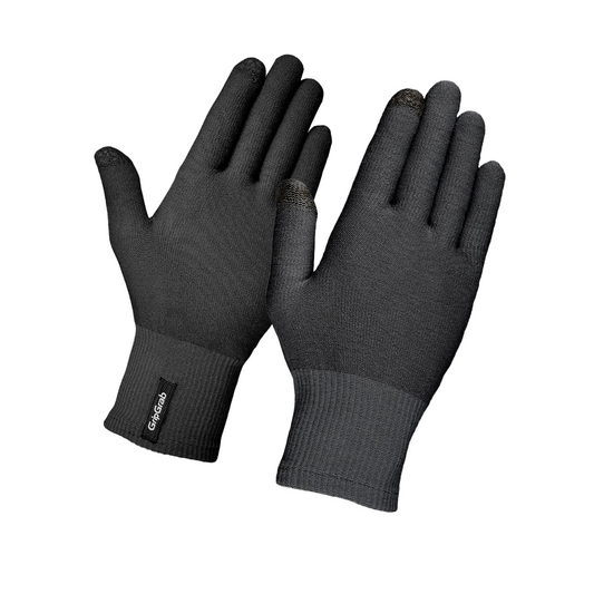 GRIPGRAB MERINO Unterhandschuhe Schwarz